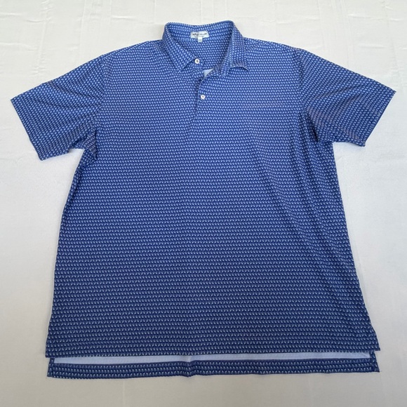 Peter Millar Other - Peter Millar Men's Summer Comfort Polo Shirt Sz XL Blue Golf Casual